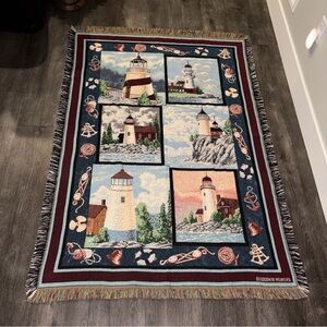 Lighthouse Tapestry Throw Blanket